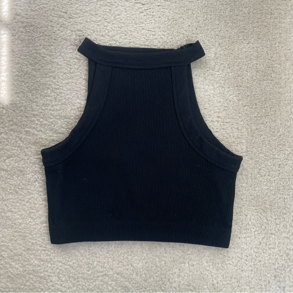 Cotton On Ribbed Halter Crop Top